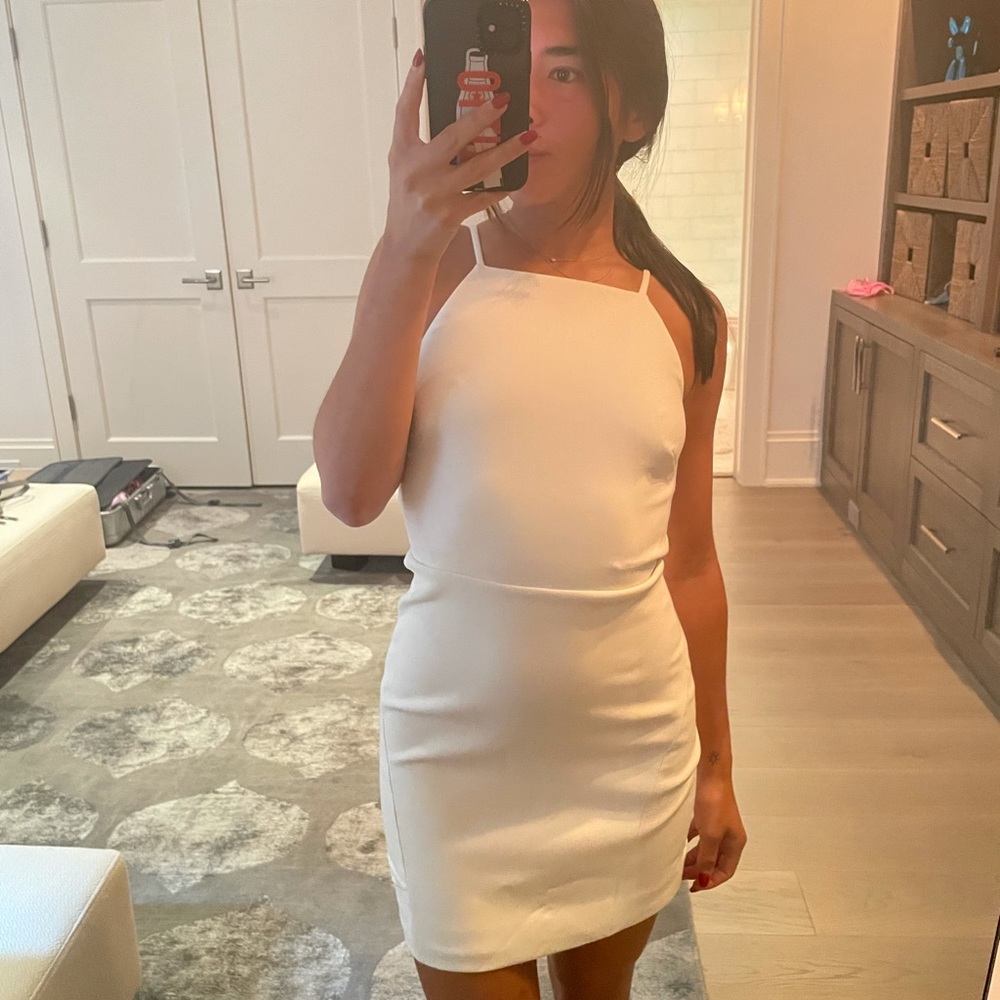 White dress, great for holiday events